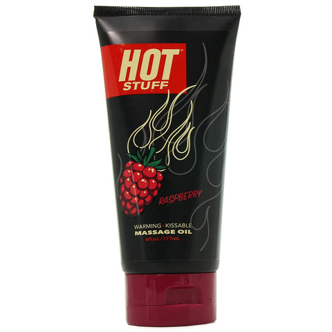 Hot Stuff Raspberry Warming Massage Oil in 6oz/177ml