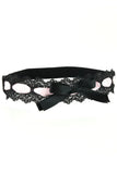 Black Lace Chantilly Legtye