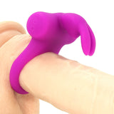 Frisky Bunny Vibrating Cock Ring in Perfectly Purple