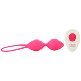 Pear Remote Vibrating Kegel Balls in Foxy Pink