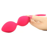 Pear Remote Vibrating Kegel Balls in Foxy Pink