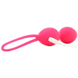 Pear Remote Vibrating Kegel Balls in Foxy Pink