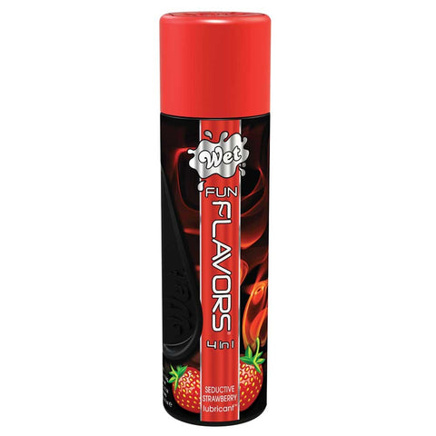 Fun Flavors 4-in-1 Massage Lube 4oz/121ml in Strawberry