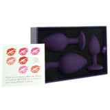 Rianne S Soiree Booty Plug Set 3X in Deep Purple