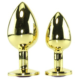 Soiree Booty Plug Luxury Set 2X in Gold/Purple