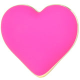 Rechargeable Silicone Heart Vibe in French Rose