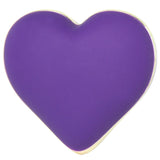 Rechargeable Silicone Heart Vibe in Deep Purple