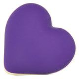 Rechargeable Silicone Heart Vibe in Deep Purple