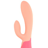 Xena Silicone Rabbit Vibe in Peach & Coral