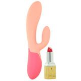 Xena Silicone Rabbit Vibe in Peach & Coral