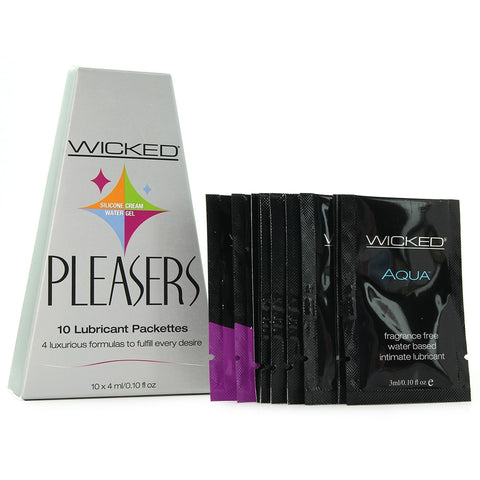 Wicked Pleasers Lube Sample Pack in .10oz/4mL