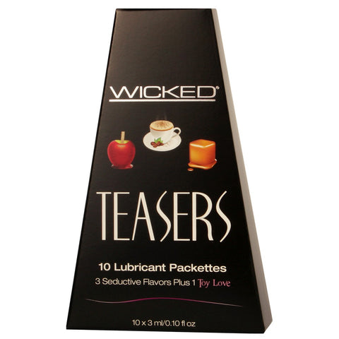 Wicked Teasers 10 Lubricant Packettes in 3mL/0.1oz