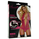 Deep-V Pink Lace Remote Vibrating Teddy in OS