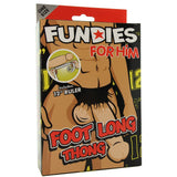 Fundies Foot Long Thong with Ruler in OS