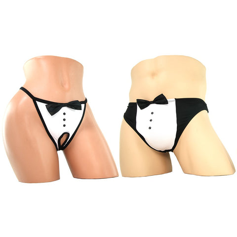 Fundies Black Tie Tuxedo Set in OS