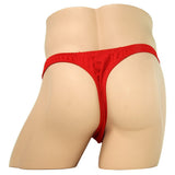 Fundies Red Unzip It Thong in OS