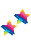 Peekaboos Rainbow Starz Pasties in Rainbow