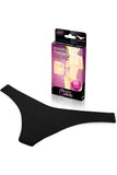 Hollywood Curves Invisible Black Thong in S/M