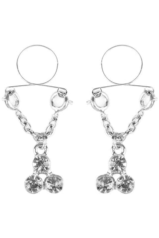Peekaboos Non-Piercing Nipple Jewelry in Diamond Cluster