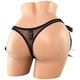 Remote Vibrating Side Tie Black Lace Panty in OS