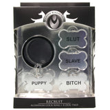 Recruit Aluminum Cock Ring & 4 Dog Tags