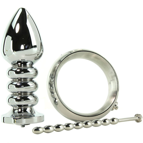 Deluxe Series Voltaic For Him E-Stim Kit in Silver