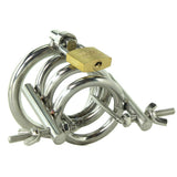Deluxe Cleaver Urethral Spreader CBT Chastity Cage