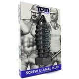 Tom of Finland Screw U Anal Plug in Black