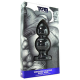 Tom of Finland Weighted Silicone Anal Plug in Black