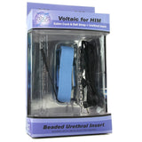 Estim Cock & Ball Strap with Beaded Urethral Insert