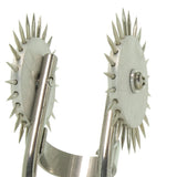 Spikes Double Finger Pinwheel in Silver