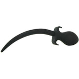 Woof XL Silicone Puppy Tail Anal Plug in Black
