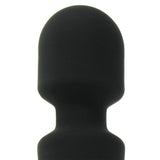 Wand Essentials Deep Velvet Silicone Massage Wand in Black