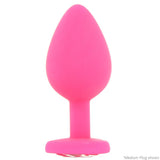 Frisky Silicone Heart Butt Plug Set in Pink