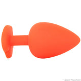 Frisky Silicone Heart Butt Plug Set in Red