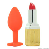 Frisky Silicone Heart Butt Plug Set in Red