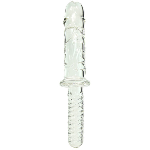 Brutus Glass Thruster Dildo in Clear