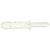 Brutus Glass Thruster Dildo in Clear