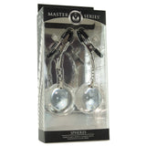 Spheres Weighted Nipple Clamps with Glass Orbs