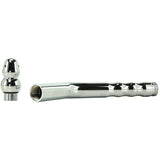 Angled Aluminum Enema Nozzle in Silver