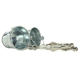 Jugs Nipple Clamps with Buckets in Silver