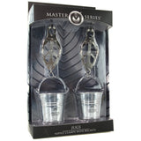 Jugs Nipple Clamps with Buckets in Silver